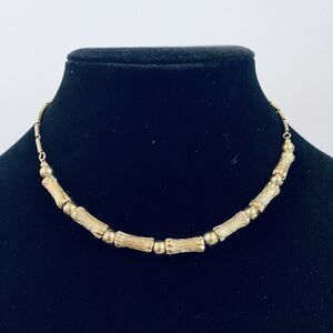 Vintage Direction One Gold Tone Stick Bar 15” Necklace